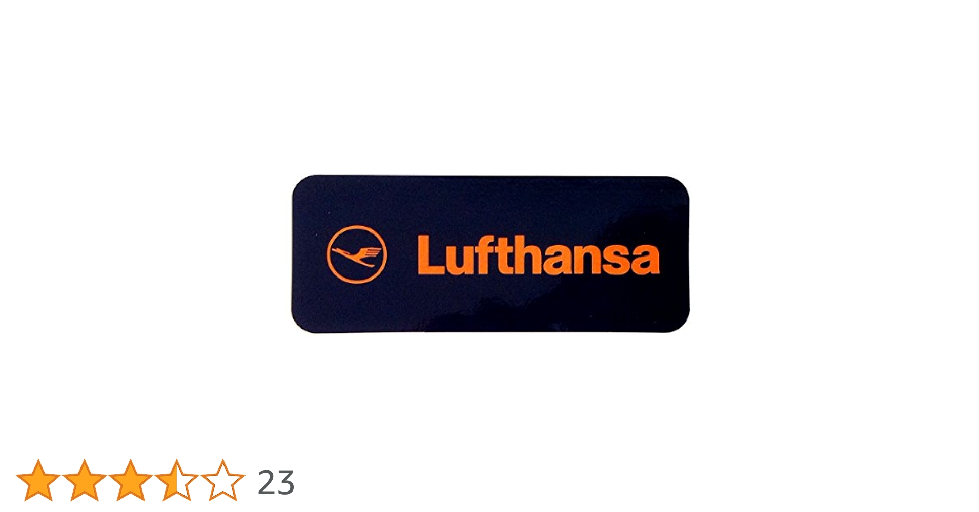 ルフトハンザドイツ航空ステッカー B紺黄 2枚セット ルフトハンザドイツ航空 Deutsche Lufthansa